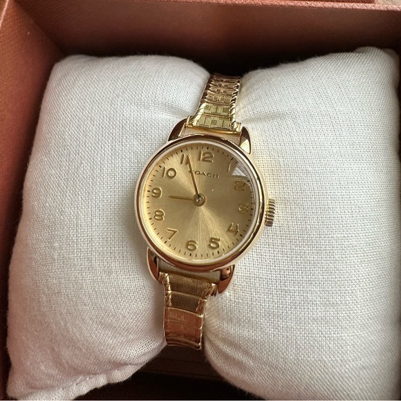 Coach - Gold Stretch Band Watch - Picture 3 of 11